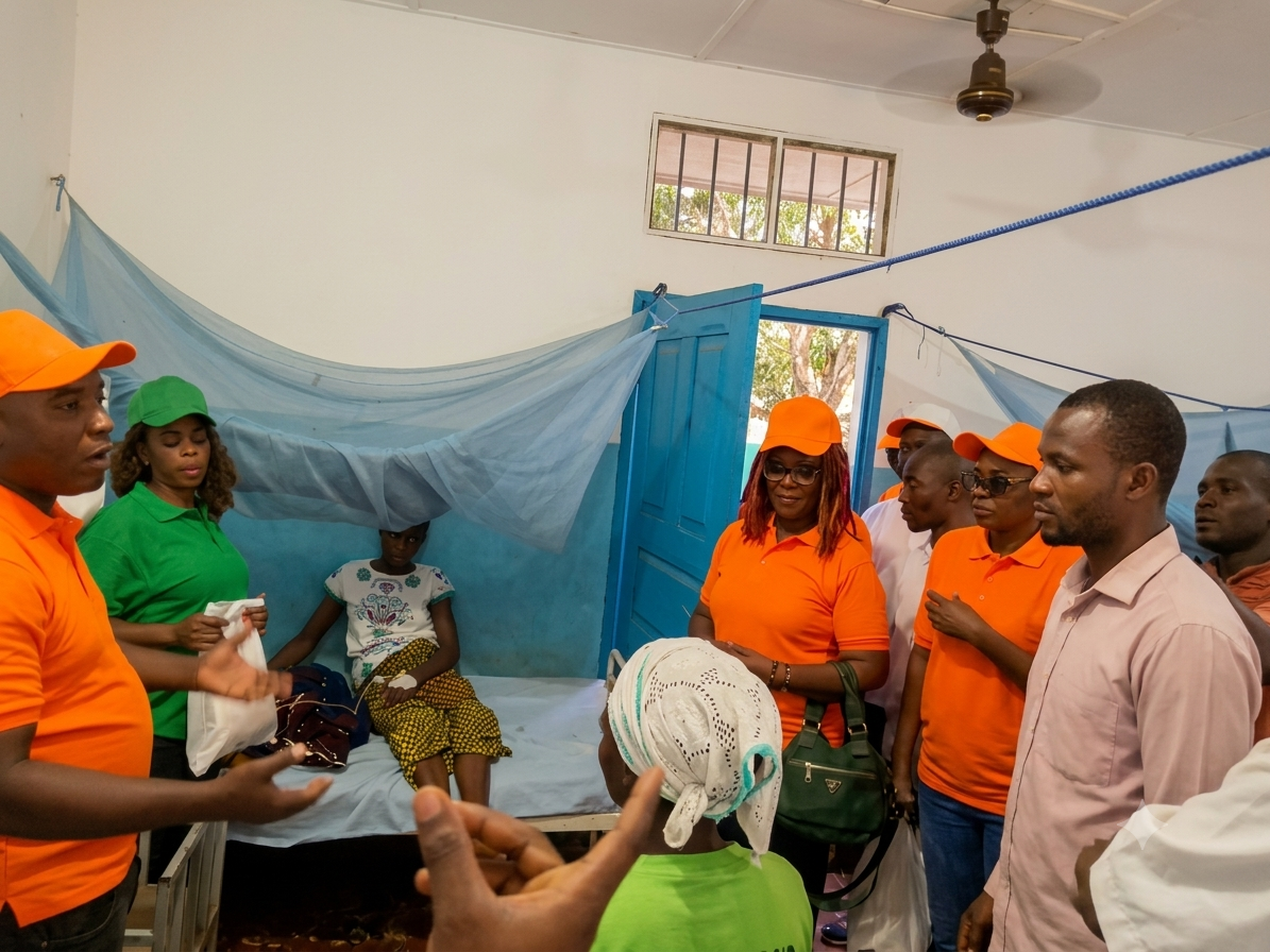 Distribution de vivres à Man et Danané